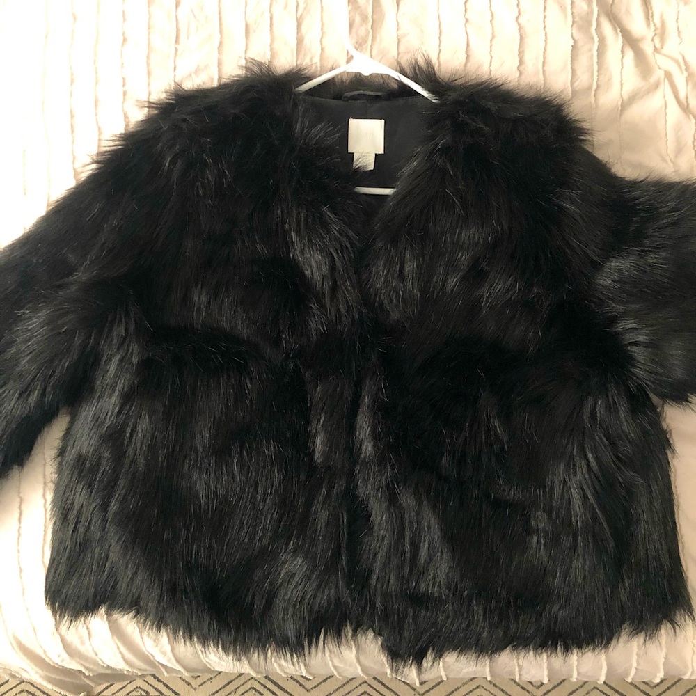 Faux fur jacket